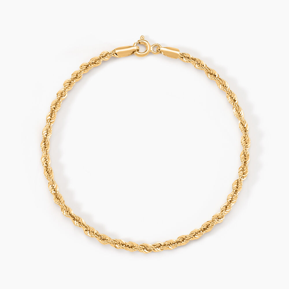 Bracelet Or Jaune Maille Corde - Bracelets mailles Femme | Marc Orian