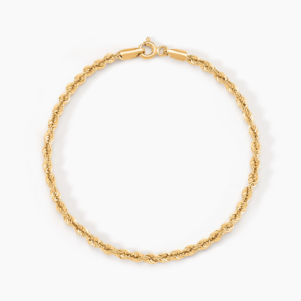 Bracelet Or Jaune Maille Corde - Bracelets mailles Femme | Marc Orian