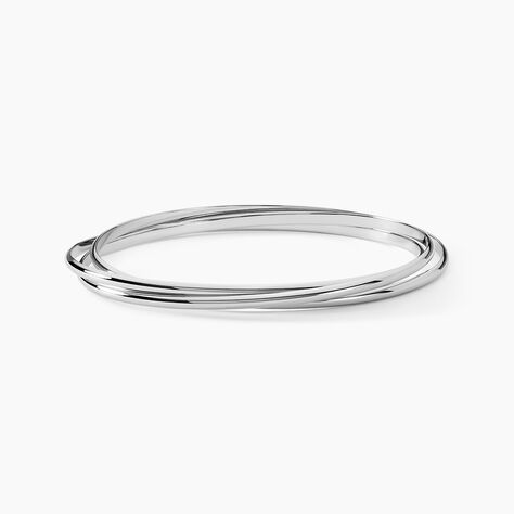 Bracelet Jonc Hugoline Argent Blanc - Bracelets joncs Femme | Marc Orian