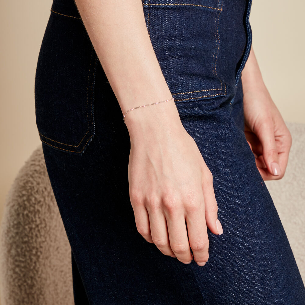 Bracelet Molly Argent Blanc - Bracelets chaînes Femme | Marc Orian