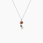 Collier Murriel Argent Blanc Ambre - Colliers avec pierres Femme | Marc Orian