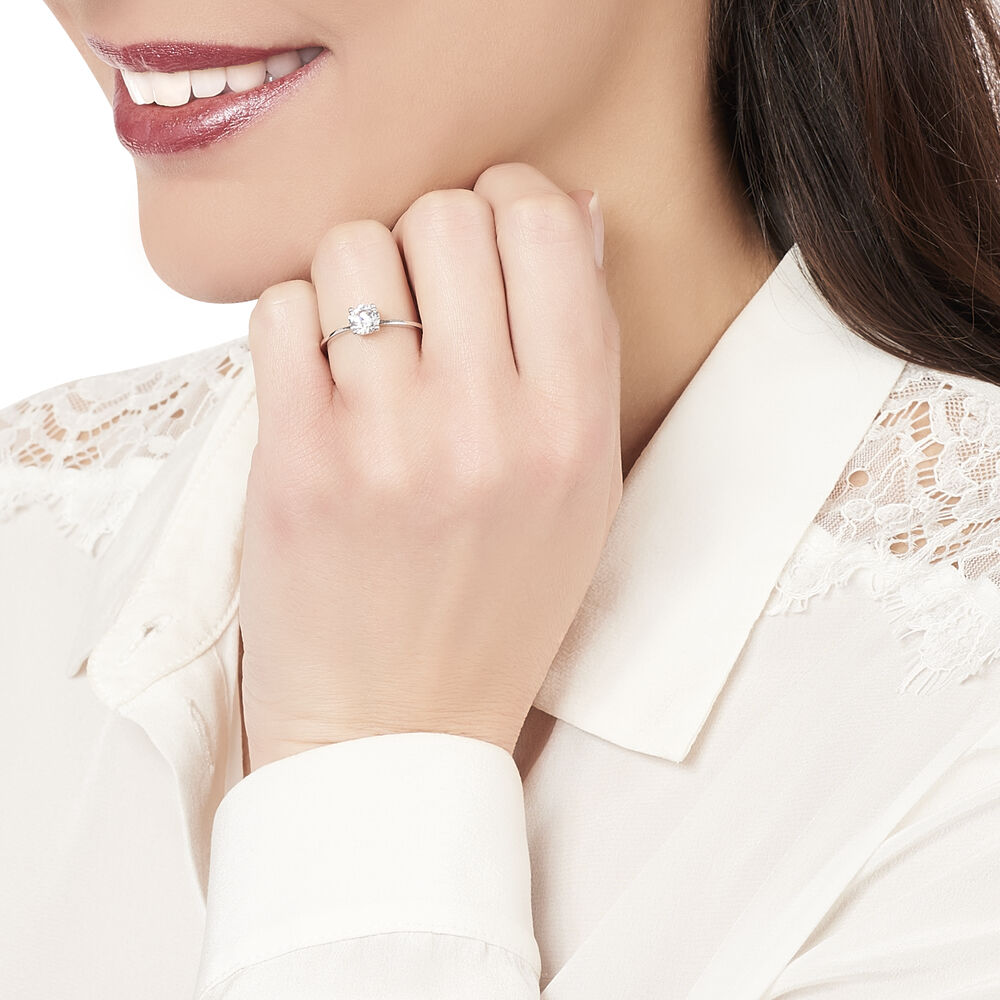 Bague Solitaire Gatiane Argent Oxyde De Zirconium - Bijoux fantaisie Femme | Marc Orian
