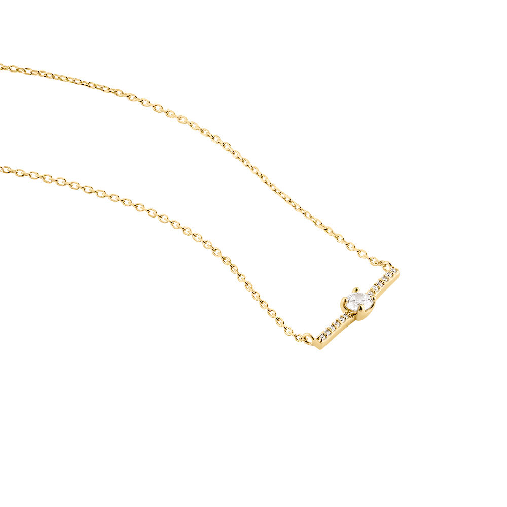 Collier Fergie Plaqu&eacute; Or Jaune Oxyde De Zirconium - Colliers ras du cou Femme | Marc Orian