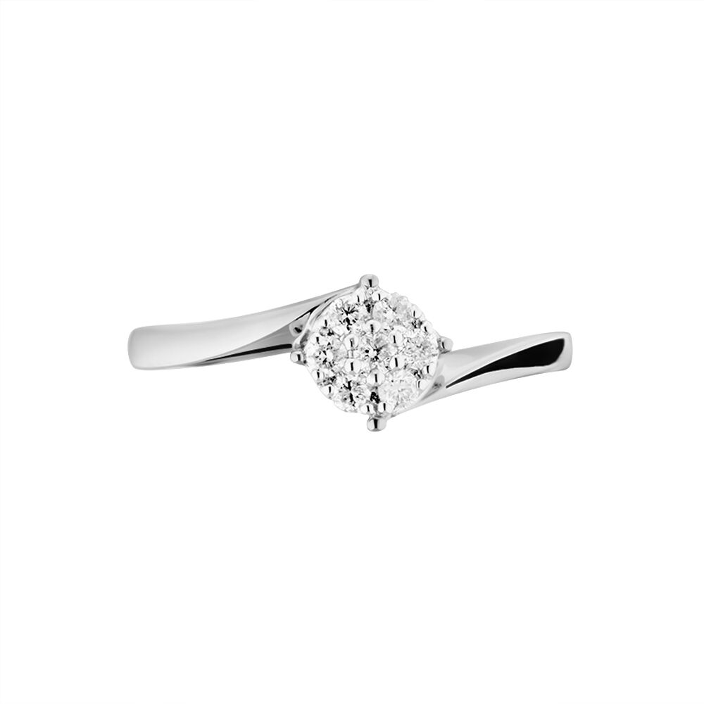 Bague Solitaire Soultana Or Blanc Diamant - Solitaires Femme | Marc Orian