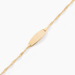 Bracelet Identite Bebe Or Jaune Ericka - Gourmettes Enfant | Marc Orian
