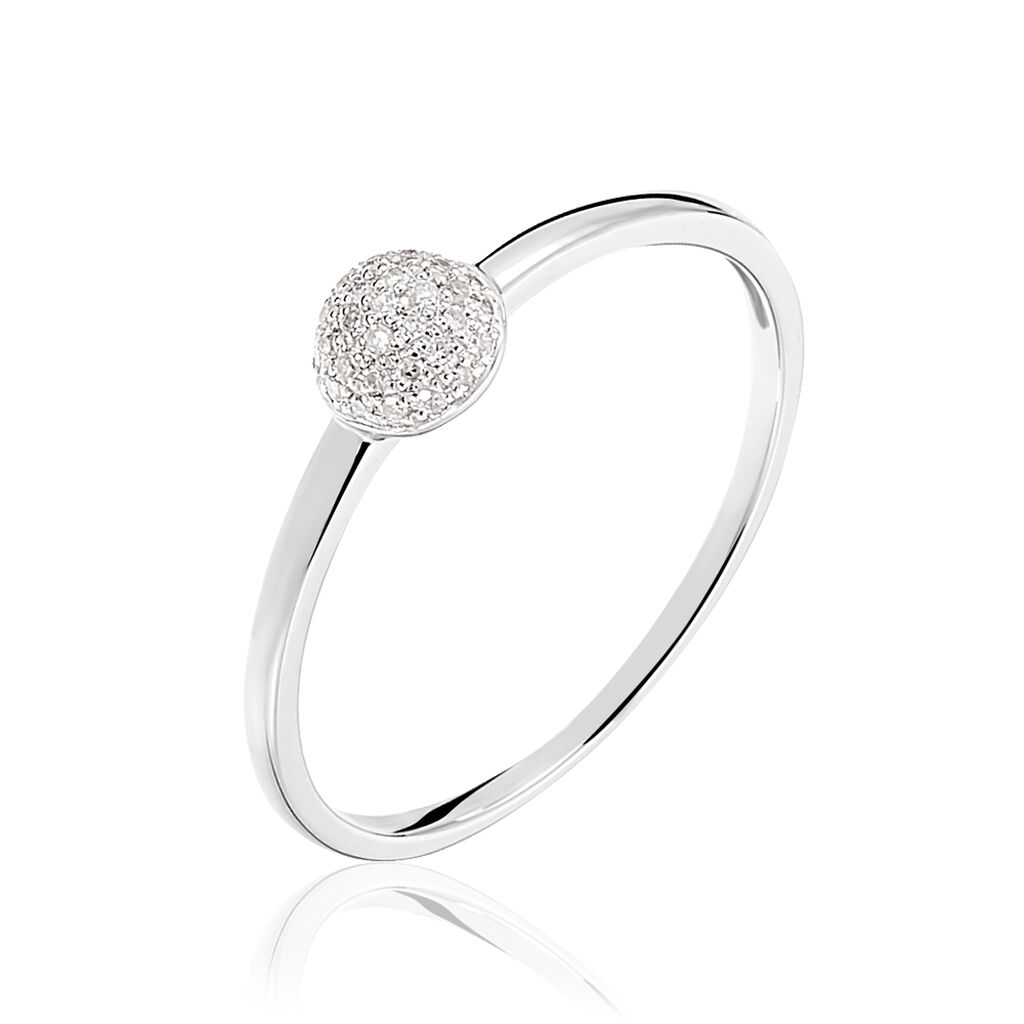 Bague Solitaire Karel Or Blanc Diamant - Solitaires Femme | Marc Orian