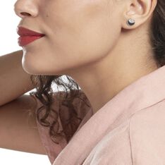 Boucles D'oreilles Puces Argent Grissil Oxydes De Zirconium - Clous d'oreilles Femme | Marc Orian