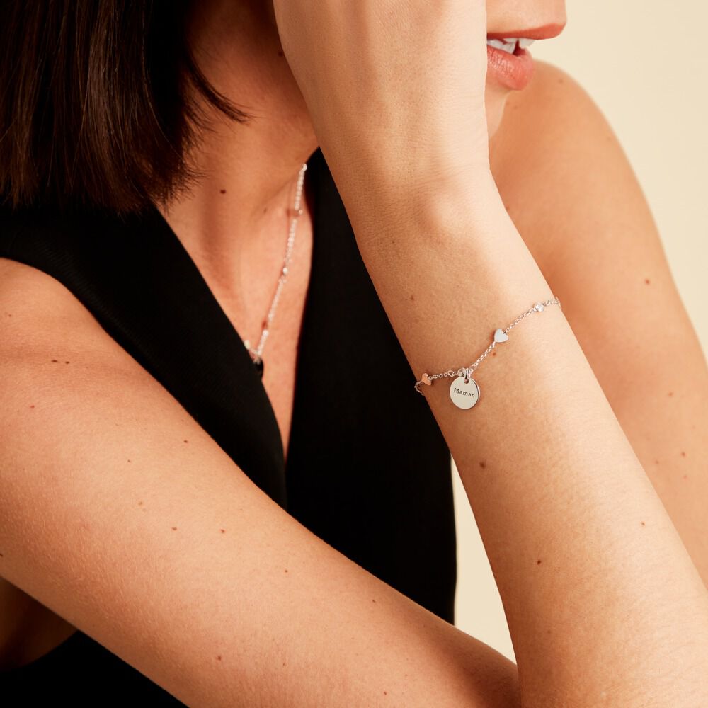 Bracelet Sakura Love Or Jaune - Bracelets Medailles Femme | Marc Orian