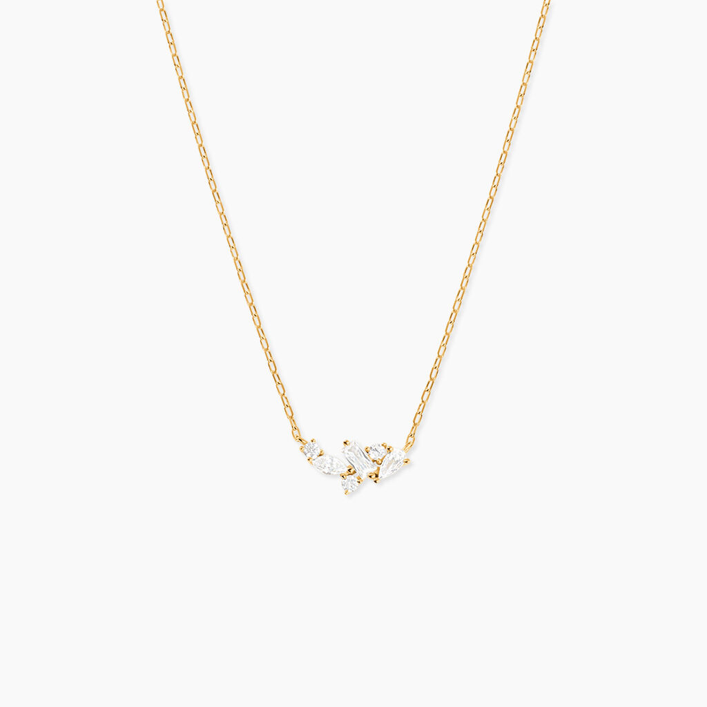 Collier Astrea Or Jaune Oxyde De Zirconium - Colliers avec pierres Femme | Marc Orian