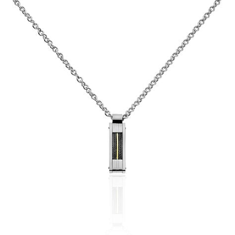 Collier Charlie-rose Acier Blanc - Colliers Homme | Marc Orian