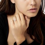 Bague Adrienne Or Blanc Oxyde De Zirconium - Solitaires Femme | Marc Orian