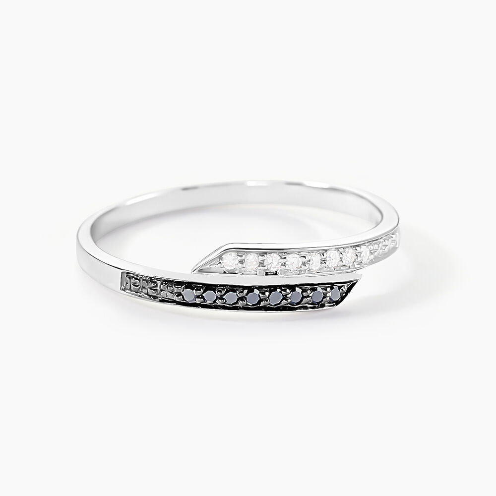 Bague Nazima Or Blanc Diamant - Bagues pierres pr&eacute;cieuses Femme | Marc Orian