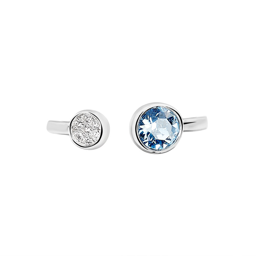 Bague Perline Argent Blanc Oxyde De Zirconium - Bagues avec pierre Femme | Marc Orian