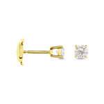 Boucles D'oreilles Puces Or Jaune Victoria Diamants - Puces Femme | Marc Orian