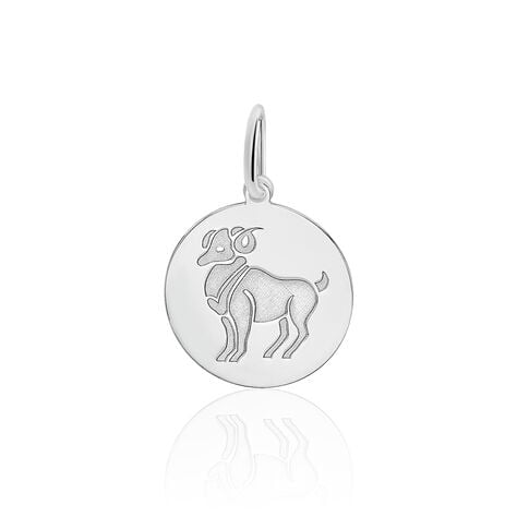 Pendentif Zodiaque Rond Argent Blanc - Bijoux personnalisés Famille | Marc Orian