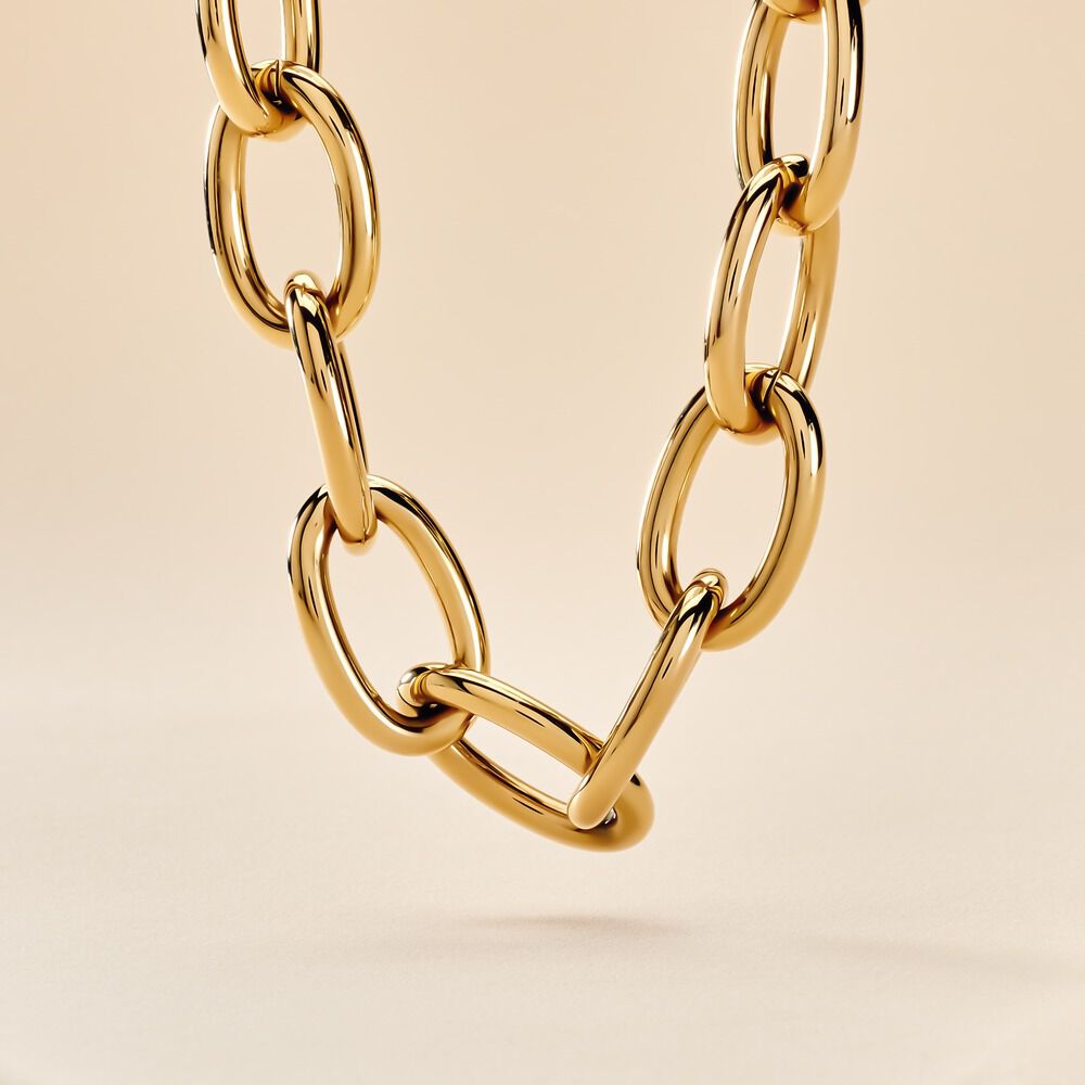 Collier Hennie Acier Dor&eacute; - Colliers fantaisie Femme | Marc Orian