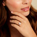 Bague Naveen Ld Platine Blanc Diamant Synthétique - Bagues avec pierre Femme | Marc Orian