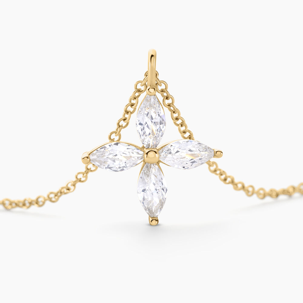 Collier Stellia Or Jaune Oxyde De Zirconium - Colliers avec pierres Femme | Marc Orian