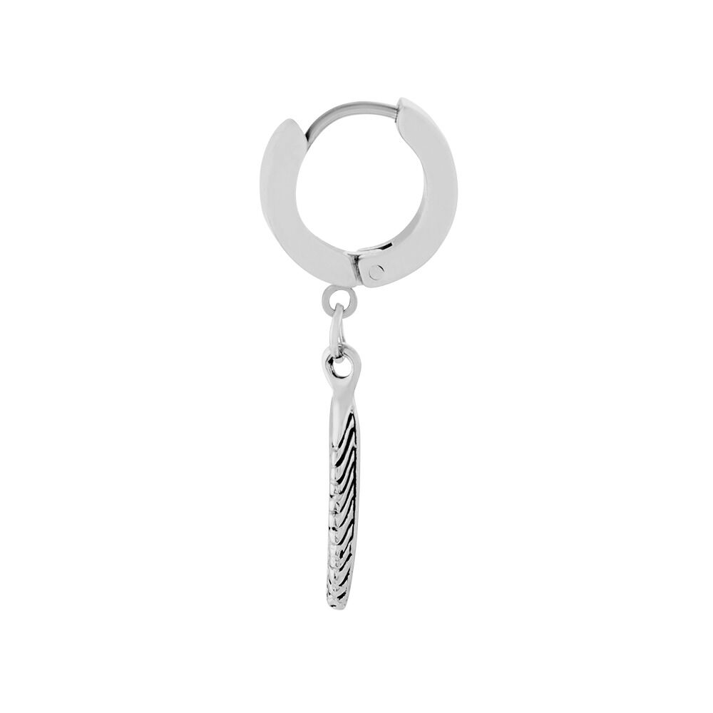 Créole Unitaire Acier Blanc Gvennig - Piercings d'oreilles Homme | Marc Orian