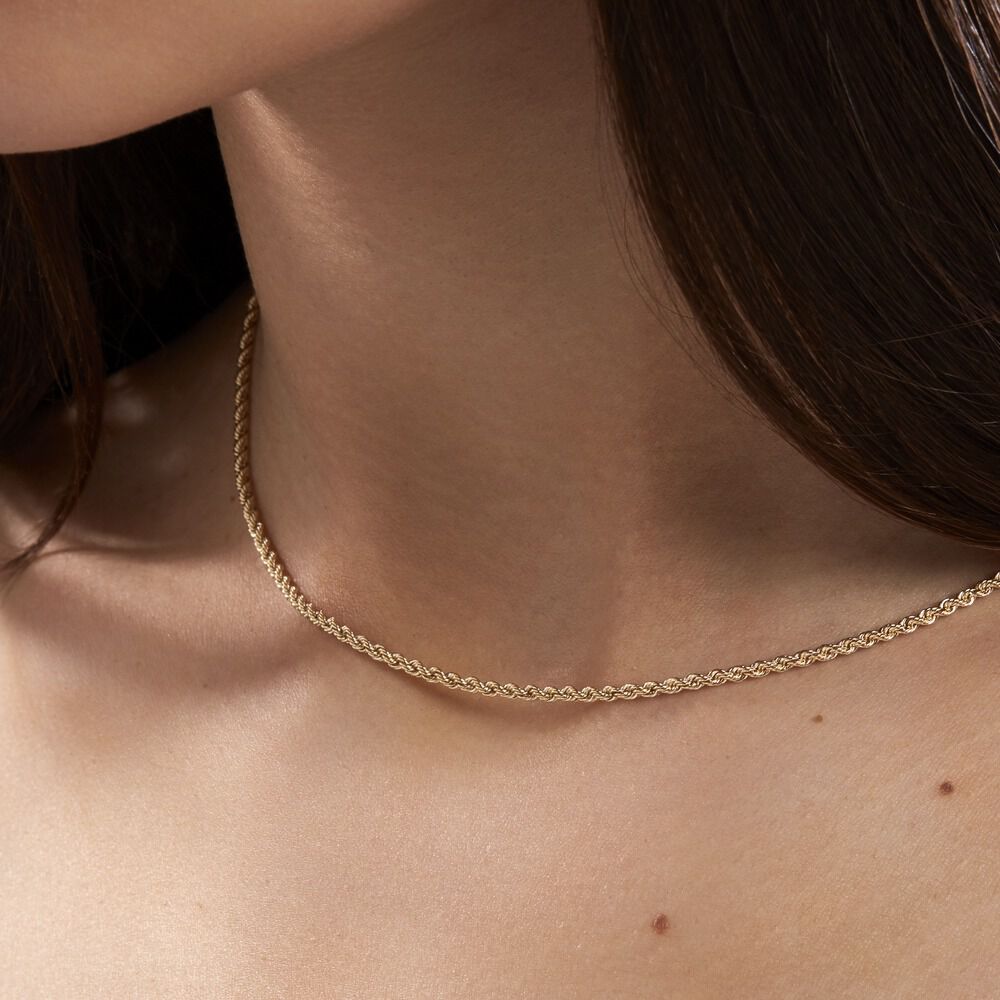 Collier Jerry Maille Corde Or Jaune - Chaines Femme | Marc Orian