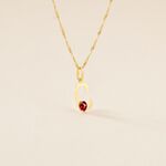 Pendentif Helidie Coccinelle Lettre Or Jaune - Pendentifs Enfant | Marc Orian