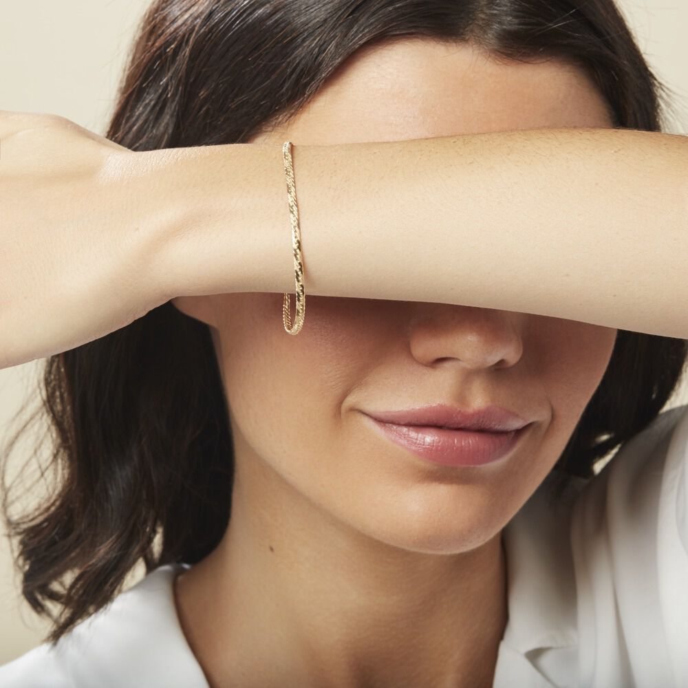 Bracelet Izel Maille Anglaise Or Jaune - Bracelets mailles Femme | Marc Orian