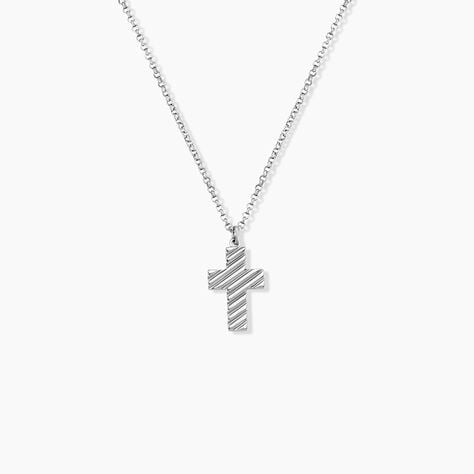 Collier Orace Argent Blanc - Colliers fantaisie Homme | Marc Orian