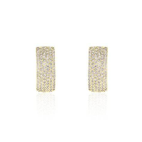 Boucles D'oreilles Puces Charlotte Or Jaune Diamant - Puces Femme | Marc Orian