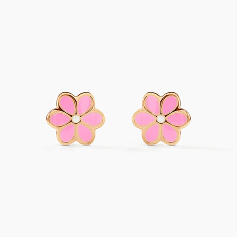 Boucles D'oreilles Puces Or Jaune Talia Email - Puces Enfant | Marc Orian