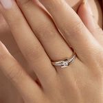 Bague Auberi Plaqu&eacute; Or Jaune Oxyde De Zirconium - Bijoux fantaisie Femme | Marc Orian