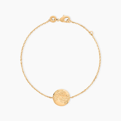 Bracelet Hanaelle Plaque Or Jaune - Bracelets Medailles Femme | Marc Orian