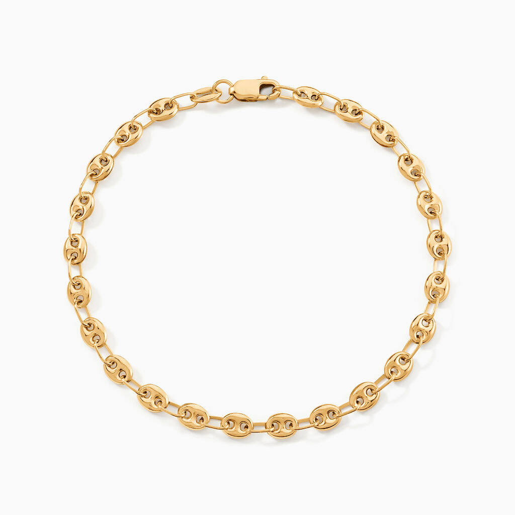 Bracelet Dami Maille Grain De Cafe Or Jaune - Bracelets mailles Femme | Marc Orian