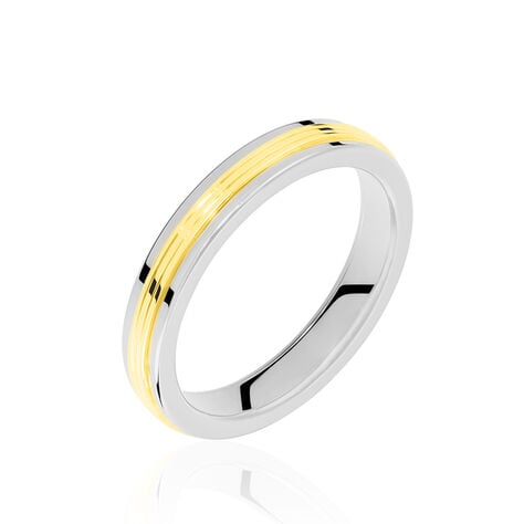 Alliance Shirlee Ruban Plat Or Bicolore - Alliances personnalisées Unisex | Marc Orian