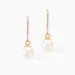 Boucles D'oreilles Pendantes Baroque Or Jaune Perle De Culture - Boucles d'oreilles mariage Femme | Marc Orian