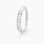 Alliance Giulia Or Blanc Diamant - Alliances duo Femme | Marc Orian