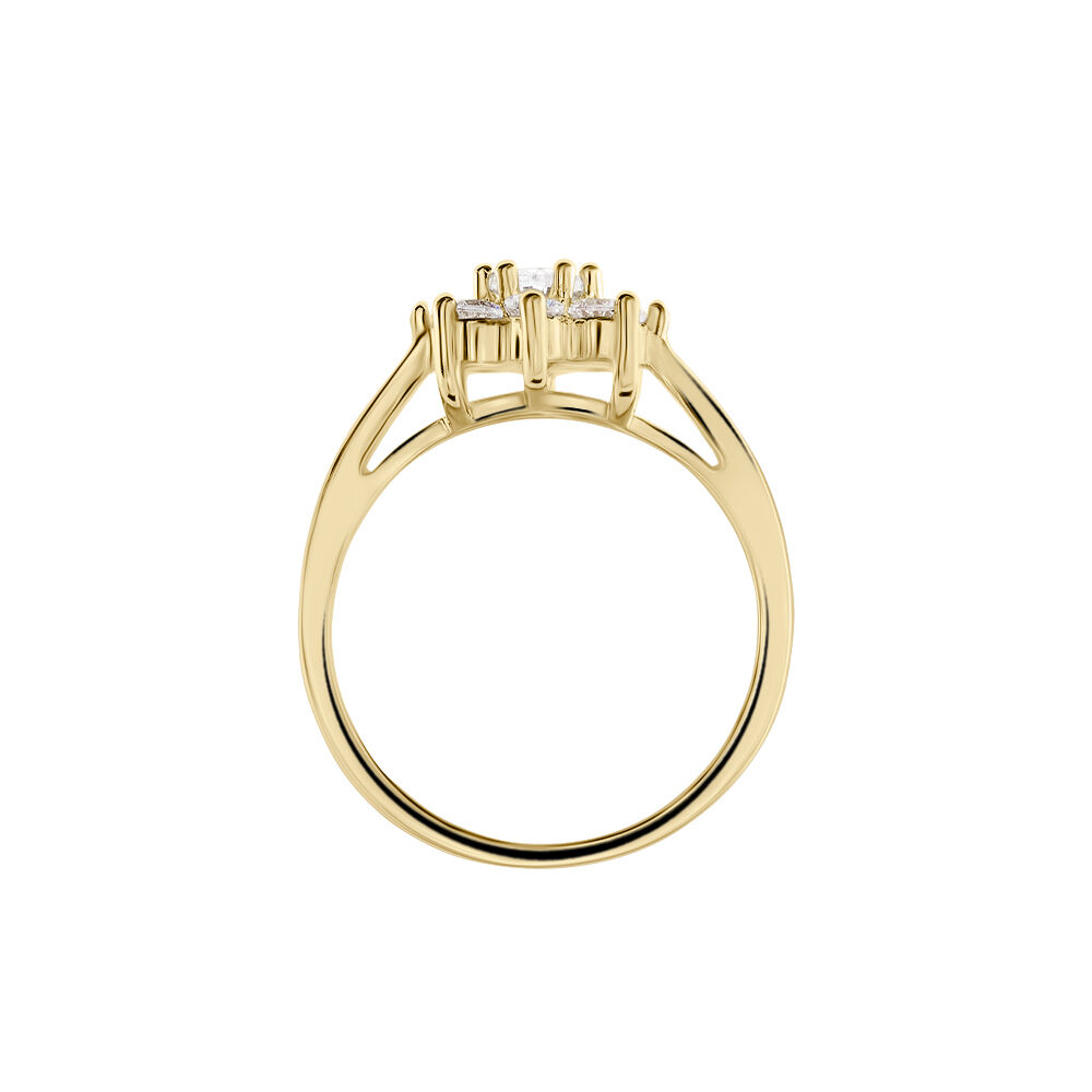 Bague Plaqué Or Mahats Oxyde De Zirconium - Solitaires Femme | Marc Orian