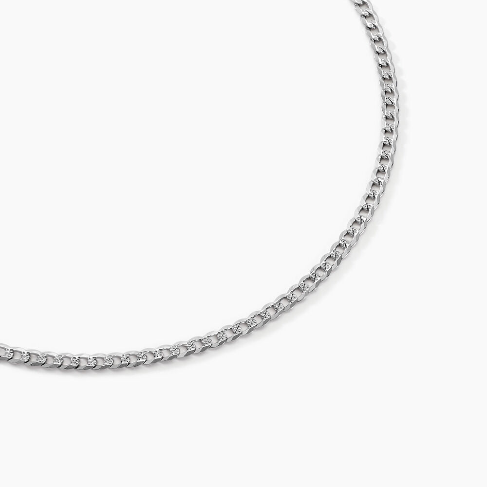 Cha&icirc;ne Nohane Argent Blanc - Colliers fantaisie Femme | Marc Orian