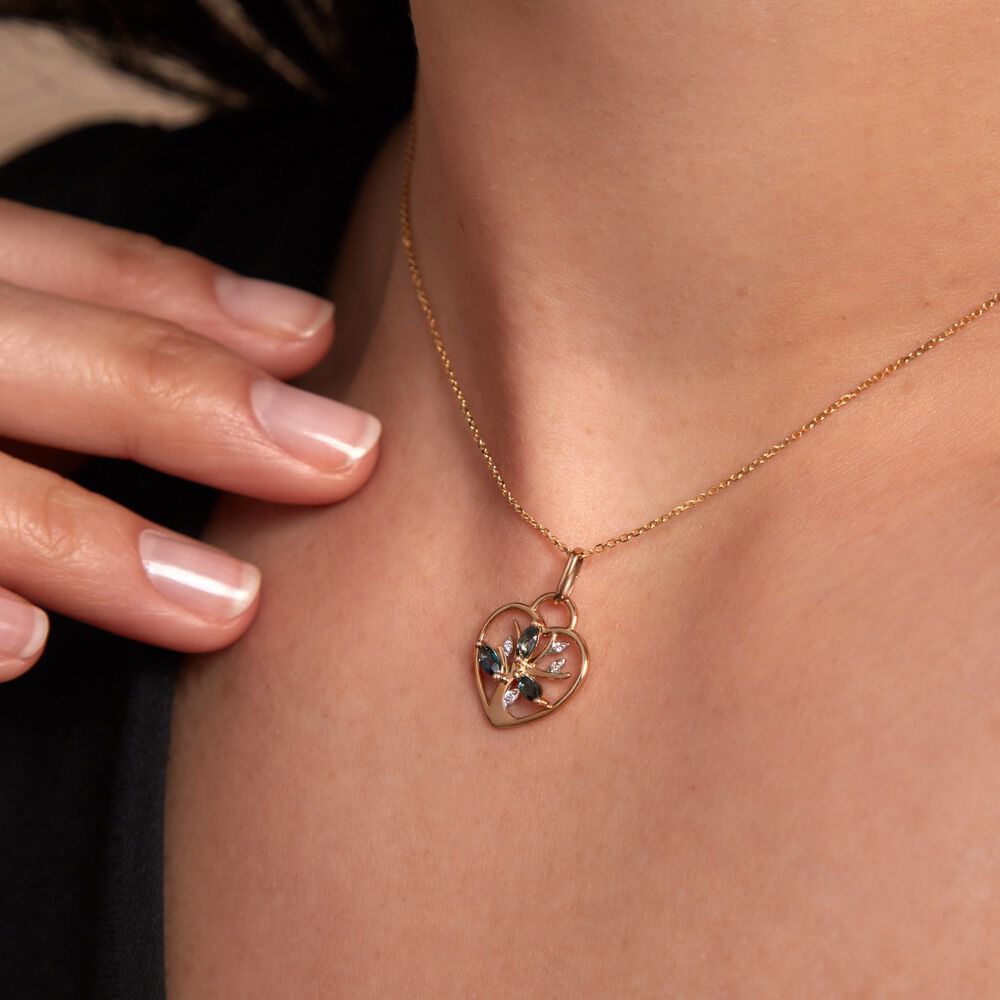 Pendentif Baylee Or Jaune Topaze Oxyde De Zirconium - Pendentifs Femme | Marc Orian
