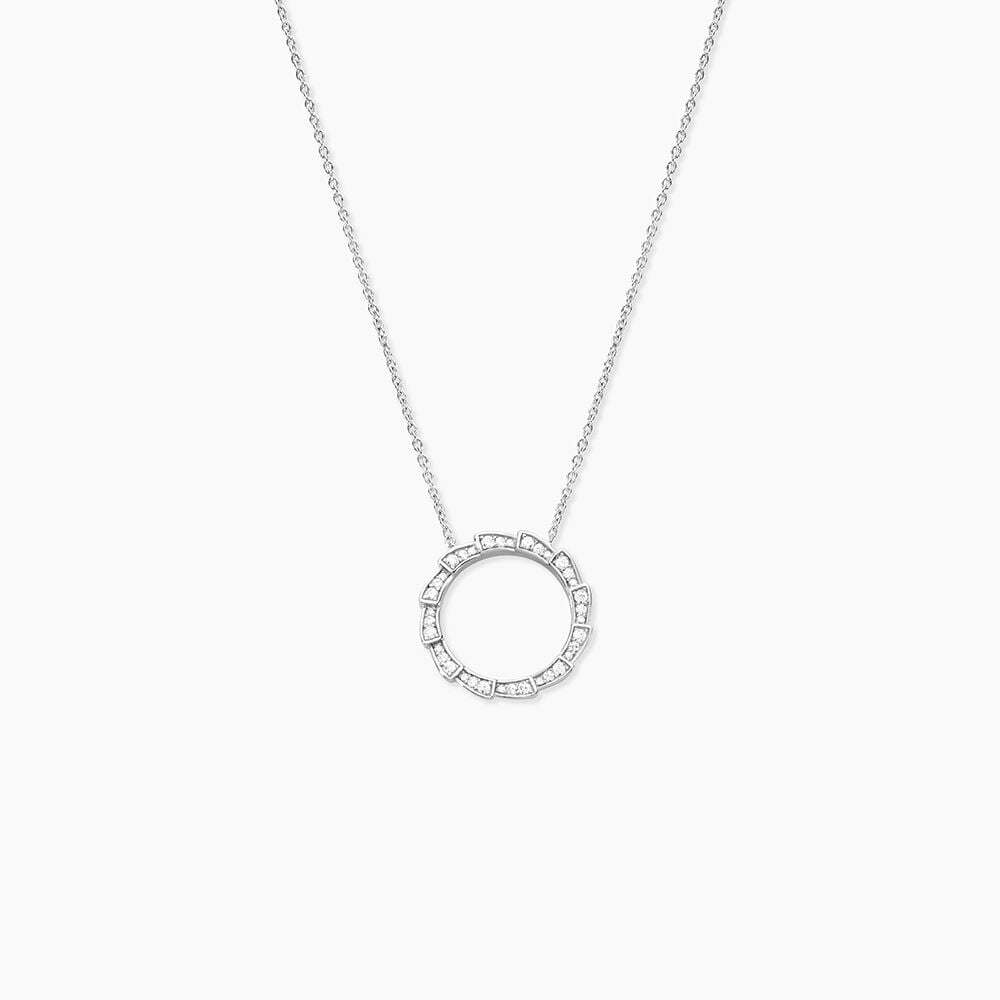 Collier Nevada Argent Blanc Oxyde De Zirconium - Colliers avec pierres Femme | Marc Orian