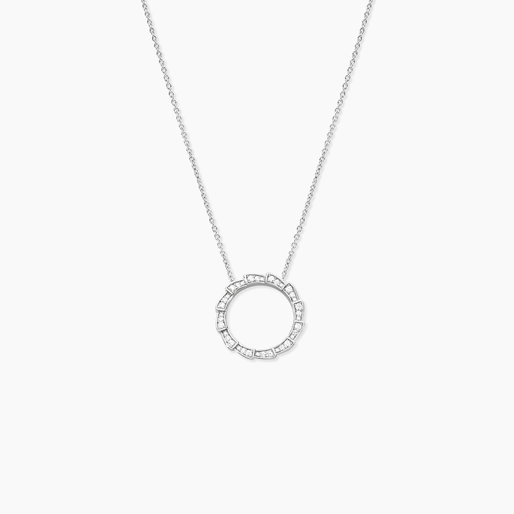 Collier Nevada Argent Blanc Oxyde De Zirconium - Colliers avec pierres Femme | Marc Orian