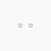 Boucles D'oreilles Puces Daria Serti Clos Or Blanc Oxyde De Zirconium - Puces Femme | Marc Orian