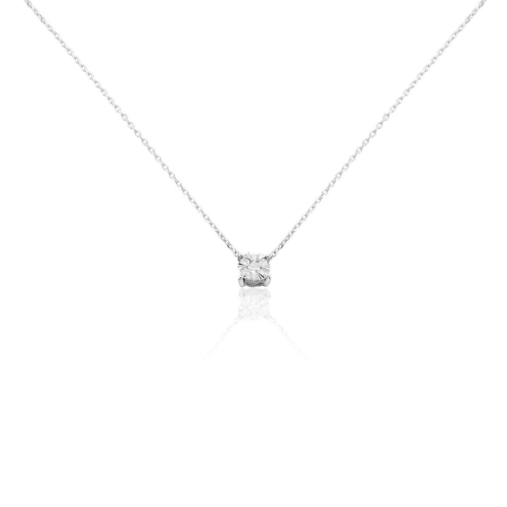 Collier Or Blanc Dream Diamants - Colliers avec pierres Femme | Marc Orian