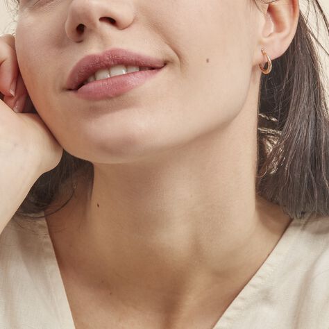 Créoles Rosaura Or Tricolore - Boucles d'oreilles Créoles Femme | Marc Orian