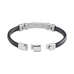 Bracelet Yannick Acier Blanc - Bracelets cuir Homme | Marc Orian