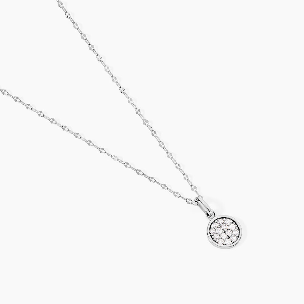 Collier Austen Argent Blanc Oxyde De Zirconium - Colliers avec pierres Femme | Marc Orian
