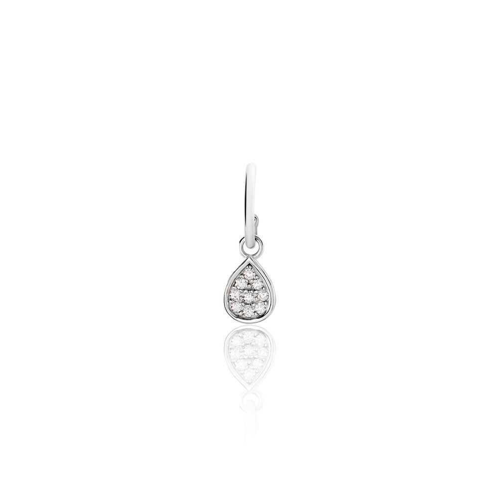 Créole Unitaire Argent Blanc Donelle Oxydes De Zirconium - Piercings d'oreilles Femme | Marc Orian