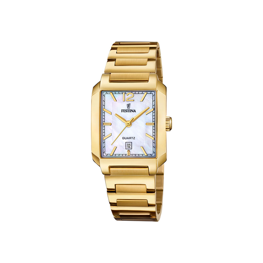 Montre Festina On The Square Nacre Blanche - Montres étanches Femme | Marc Orian