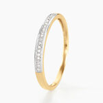 Alliance Aileen Or Jaune Diamant - Alliances avec pierres Femme | Marc Orian