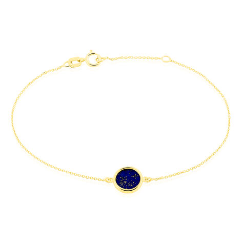Bracelet Florica Or Jaune Lapis Lazuli - Bracelets cha&icirc;nes Femme | Marc Orian