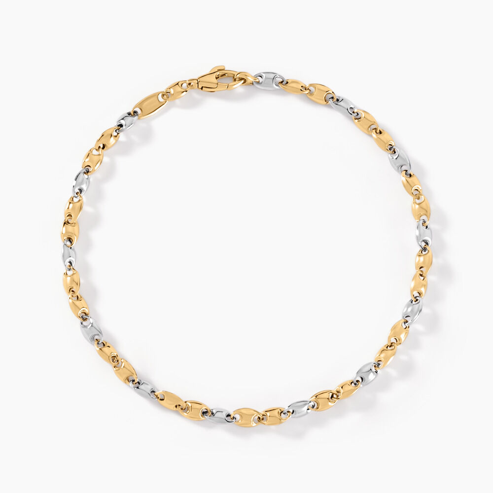 Bracelet Dami Or Bicolore - Bracelets cha&icirc;nes Homme | Marc Orian